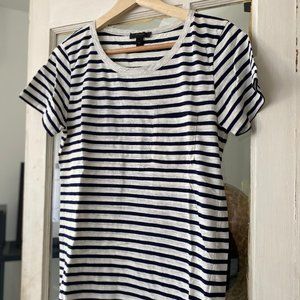 Navy and White Striped J. Crew Tee